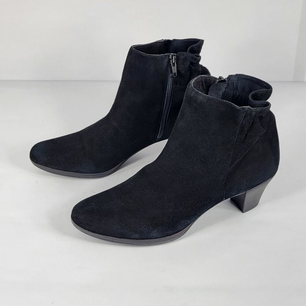 Munro Black Suede Ankle Boots #764 Size 9N